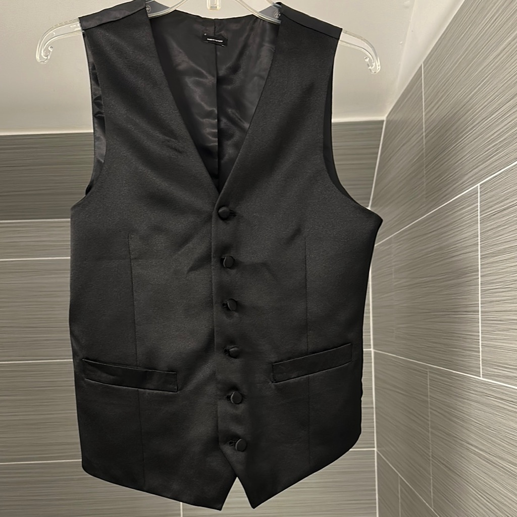 Classic Black Men's Satin Vest